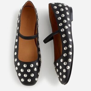 Madewell Greta Studded Ballet Flat, Mary Jane - Worn Once, Size 10